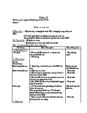 Giáo án Âm nhạc Lớp 4 - Tuần 18